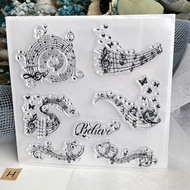 H 9d 00 Music Series Symbol Score Transparent Seal Crystal