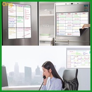 Ong Magnetic Magnetic Weekly Planner Whiteboard 297x420mm Erasable Fridge Whiteboard Calendar Family