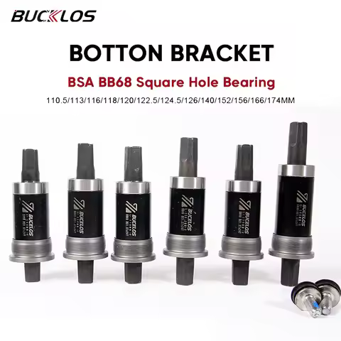 BUCKLOS Bike Bottom Bracket Square Hole Road Mountain Bike E-Bike Crank BB BB68 BB80 BB90 BB100 BB11