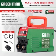 GREEKMAN 200E-MINI Electric Welding Machine, High Power 7.7KVA*220V, Welding Stick 1.6mm-3.2mm, INVE