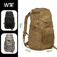 WTG Backpack 60L Camouflage Bag Mountaineering Travel Tactical Attack Bag