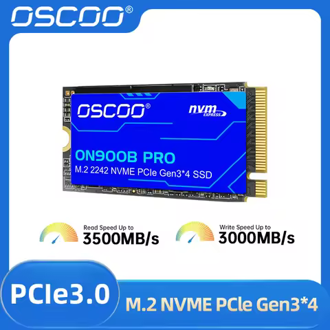 OSCOO ON900B PRO M.2 2242 SSD NVMe PCle Gen3.0x4 Solid State Drive 3D NAND Flash Read Speed Up to 35