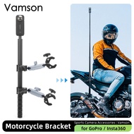 ❆☎ Vamson for Insta360 X3 One X2 Accessories Motorcycle Bike Camera Holder Invisible Selfie Stick for GoPro Hero 11 10 Accessories