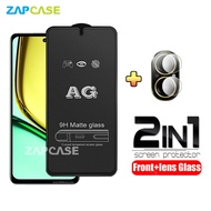 2in1 Tempered Glass Anti Glare Realme C67 4G Free Tempered Glass Camera