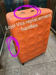 DIY HANDLE FIX 🇯🇵 LOJEL Vita Rando and Muji suitcase PARTS ONLY. Easy 4 screws repair broken baggage