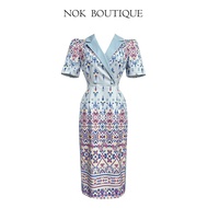 TD107-TD110 เดรสใส่เที่ยวใส่ออกงานใส่ทำงานผ้าไทย