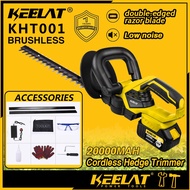 KEELAT Cordless Electric Hedge Trimmer Machine Garden Pruning  Garden Shear Tools Pruning Shrub Shea