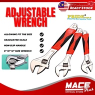 PRIDE Adjustable Wrench P00412 12" P00410 10" P0048 8" Two-color handle Household Tool Manual Hardwa