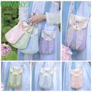 PEWANY1 Hanfu Embroidered Butterfly Bag, Chinese Style Butterfly Fairy Pearl Chain Square Bag, Embroidery Hanfu Cosmetic Makeup Bag Chinese Style Hanfu Handbag