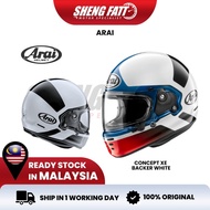 ARAI Concept-XE Backer White Helmet Motor Full Face Original Cafe Racer SIRIM Retro Helmet Vintage H