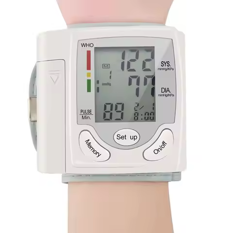 Wrist Electronic Blood Pressure Monitor Tensiometer Sphygmomanometer BP Monitors LCD Digital Meter T