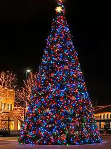 Luminous Christmas tree 3-4-5 meters 6 meters 7 meters large frame Christmas tree package A48