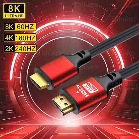 Ultra High Definition Ultra Fast 8K HDTV Cable, 4.92/9.84/ft HDTV 2.1 Cable Aluminum Alloy, HDTV Mal