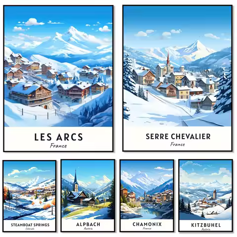 Serchevalier, Steamboat Springs, Vail Ski, Alpbach, Verbier, Chamonix, St. Moritz, Oregon, Les Arcs 
