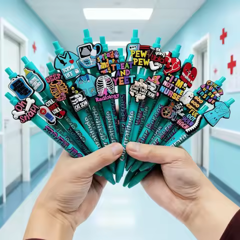 8/15/24/26/36/38pcs Medical-themed Ballpoint pens, doctor and Nurse office Record writing pens, Medi