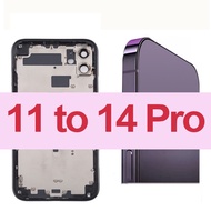 Suitable for Apple iPhone 11 11 to 14 Pro DIY Rear Cover Case Convert to Apple iPhone 14 Pro iPhone 11like iPhone14 Pro Case