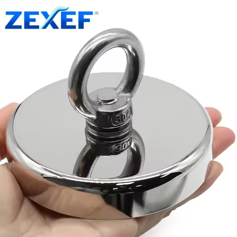 ZEXEF N52 Heavy Duty Search Magnets Strong Neodymium Magnet Salvage Magnet Deep Sea Fishing Magnets 