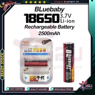 BLUEBABY Rechargeable 3.7V "2500mAh" 18650 Li-ion Battery 1pcs