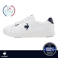 le coq sportif รองเท้าผู้หญิง รุ่น LCS FOURCHE PF สีขาว-กรม(รองเท้าผ้าใบสีขาว, รองเท้าแฟชั่น, แบบผูก