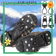 YOLAN 1 Pair Ice Gripper Spike, Spike Universal Shoes Crampons,  5/8 Teeth Anti-Slip Shoe Covers Win