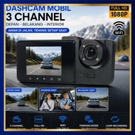 3 Channel Car Dashcam Front Rear Parking WiFi 24H 1080P - X94