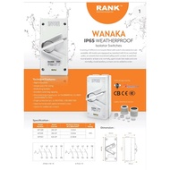 RANK WANAKA 35A 63A 3phase Weather-proof Isolator Switch with box