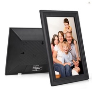 Andoer 10.1-Inch WiFi Digital Photo Frame Cloud Digital Picture Frame TFT Screen Touch Control 16GB Storage Auto Rotation Share Photos via APP with Backside Stand Perfect Gift for