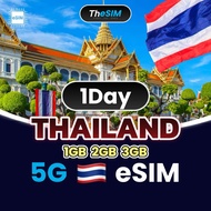 🇹🇭 5G eSIM【THAILAND】 1Days High Speed Travel e-SIM Card Data Daily 1GB 2GB 3GB (TheSIM)