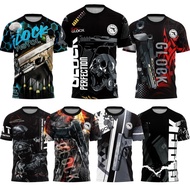 Glock T-Shirt Printed Team Glock T-shirt New Design Full Sublimation Printed