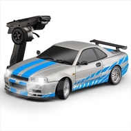 【In stock】LDRC 1899 LD1899 RTR 1/18 2.4G 2WD metal shell RWD RC Car Drift GTR R34 with Gyro LED Ligh