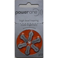 P13 PowerOne Zinc Air Hearing Aid Battery 1.45V