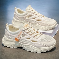 Hole Shoes Men's Mesh Heightening Dad Shoes