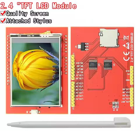 LCD module TFT 2.4 inch TFT LCD screen for Arduino UNOR3 Board and support mega 2560 with Touch pen 