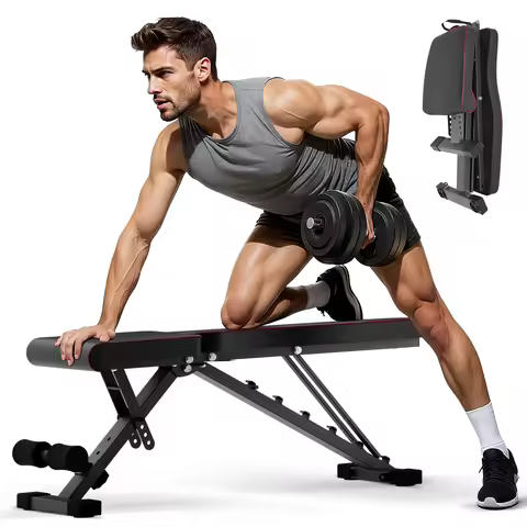 Multifunctional Dumbbell Bench Adjustable Foldable Weight Bench Abdominal Waist Fitness 660LBS Capac