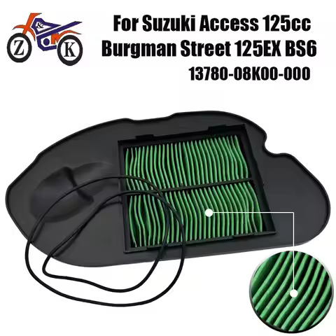1PCS Motorcycle Air Filter For Suzuki Access 125ccNEW Burgman Street 125EX BS6 Engine Intake Cleaner