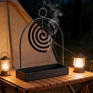 INKSCRIBE​ Mosquito Coil Stand, Rustproof Portable Incense Holder, Modern Heat Resistant Ash Catcher
