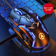 Wired Gaming Mouse G5 6D 4-Speed DPI with RGB Breathing Light for Computer and Laptop Tetikus Permai