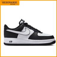 SEPATU PRIA TERBARU NIKE ORIGINAL SNEAKERS AIR FORCE 1 '07 HITAM-PUTIH