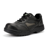 Top-grade leather steel-toe shoes Plastic-steel Kevlar anti-puncture Construction site work shoes