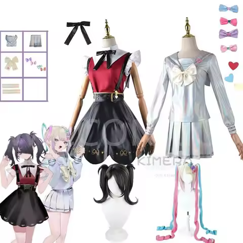 Game NEEDY GIRL OVERDOSE KAngel Cosplay Costume Lolita Girls Beautiful Laser JK Sailor Suit School U