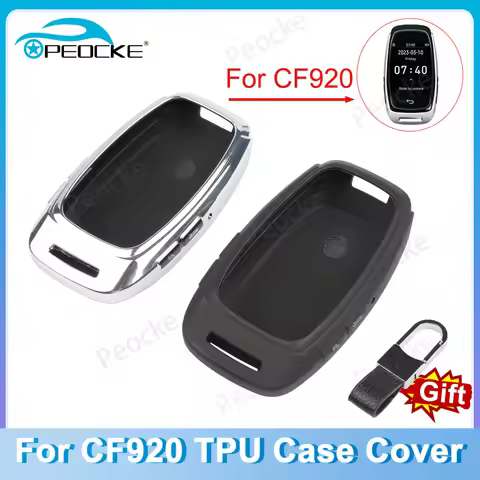 Peocke CF920 LCD Smart Remote Car Key Cover TUP Cover Case Protector With Chain CF920 Key for Protec