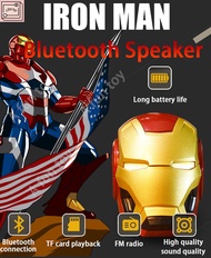 Wireless Bluetooth Speakers Iron Man Portable Mini Hifi 360 Stereo Subwoofer Woofer Sound Bar Iron M