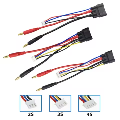 4S/3S/2S Battery Bullets Connector Cable Adapter for Traxxas TRX 1/8 RC Car