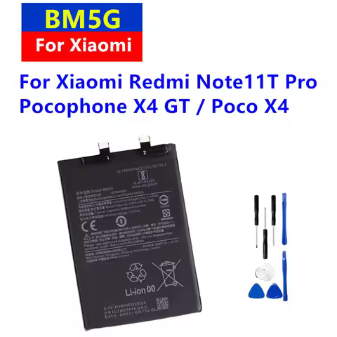 New BM5G Battery For POCO X4 GT For Redmi Note11T Pro (China) Battery High Quality Batteries Bateria