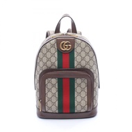 【二手】Gucci Ophidia GG Supreme 雙肩包 547965 米色/ブラウンPVC塗層帆布皮革