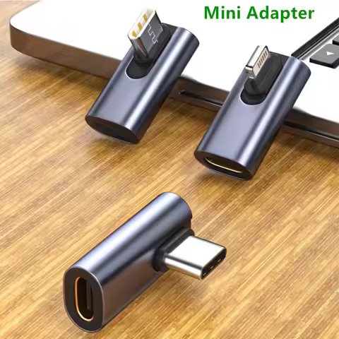 Elbow 8-Pin to USB Type C Adapter Connector Support Power Charger and Data Transfer Compatible for i
