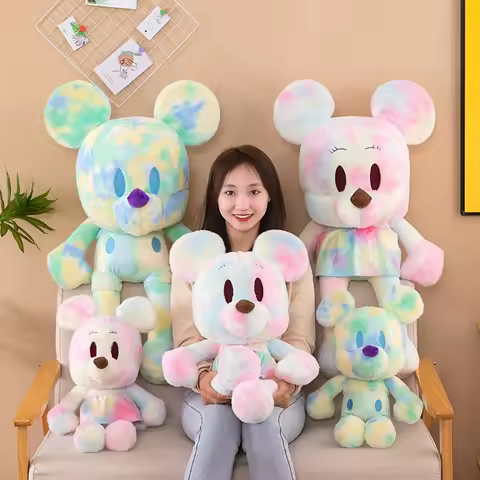 Boneka Mickey Minnie Pasangan Besar Disney, Mainan Mewah Mickey Mouse Pacar Perempuan Model Hadiah U