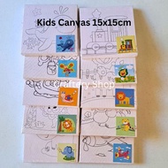 Kids Canvas 15x15cm in Stretched Canvas