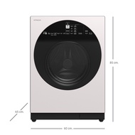 Hitachi เครื่องซักผ้า Front Loading รุ่น BD-D100GV 10 กก. สีขาว แถมฟรีผ้าคลุมเครื่องซักผ้า