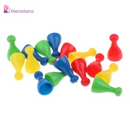 [Menolana] 16pcs Plastic Chess Pieces Replacement Set, Spare Chess Draughts for Ludo, Flying Chess, 
